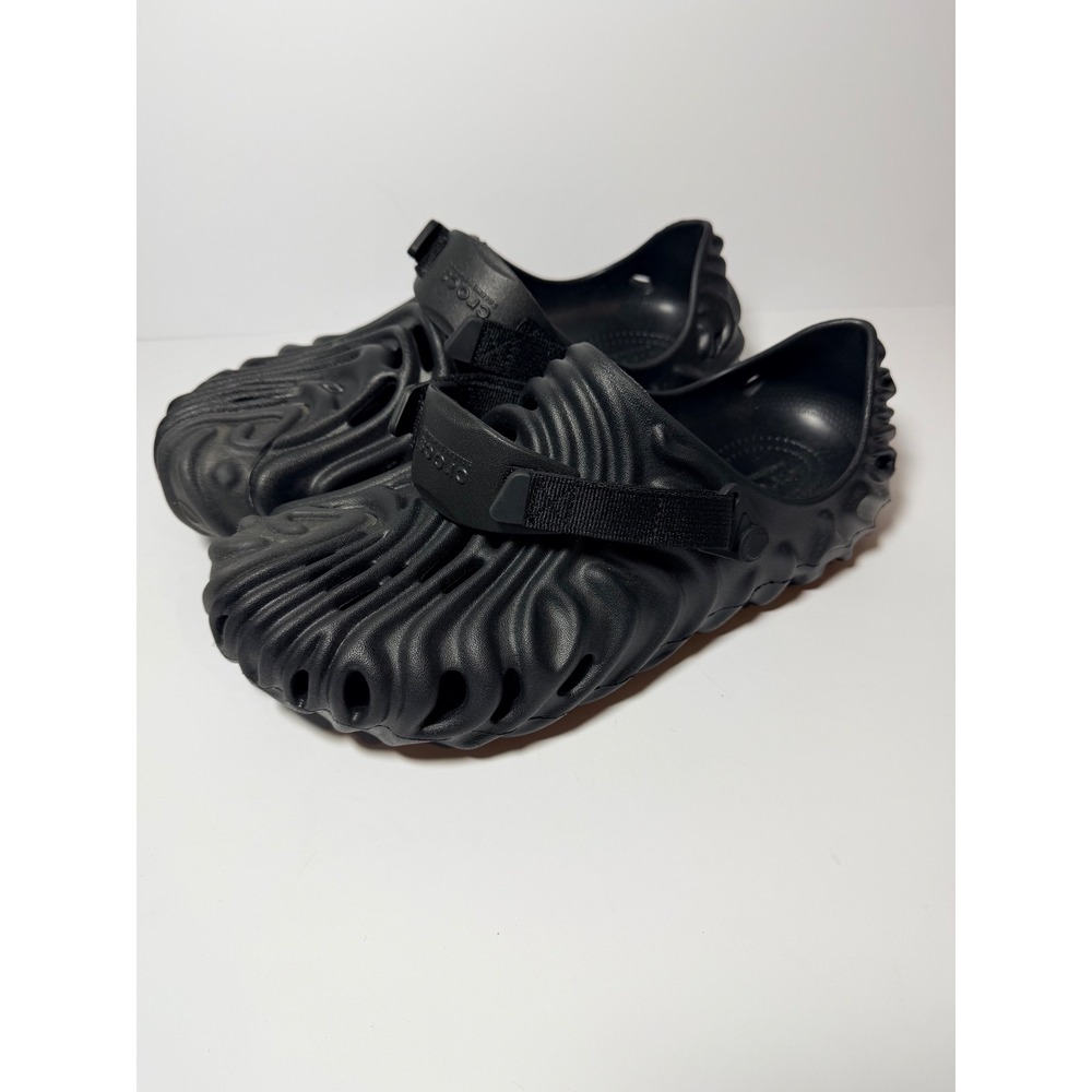 Crocs Salehe Bembury Pollex Clog Sasquatch Mens Black Fingerprint Ridges